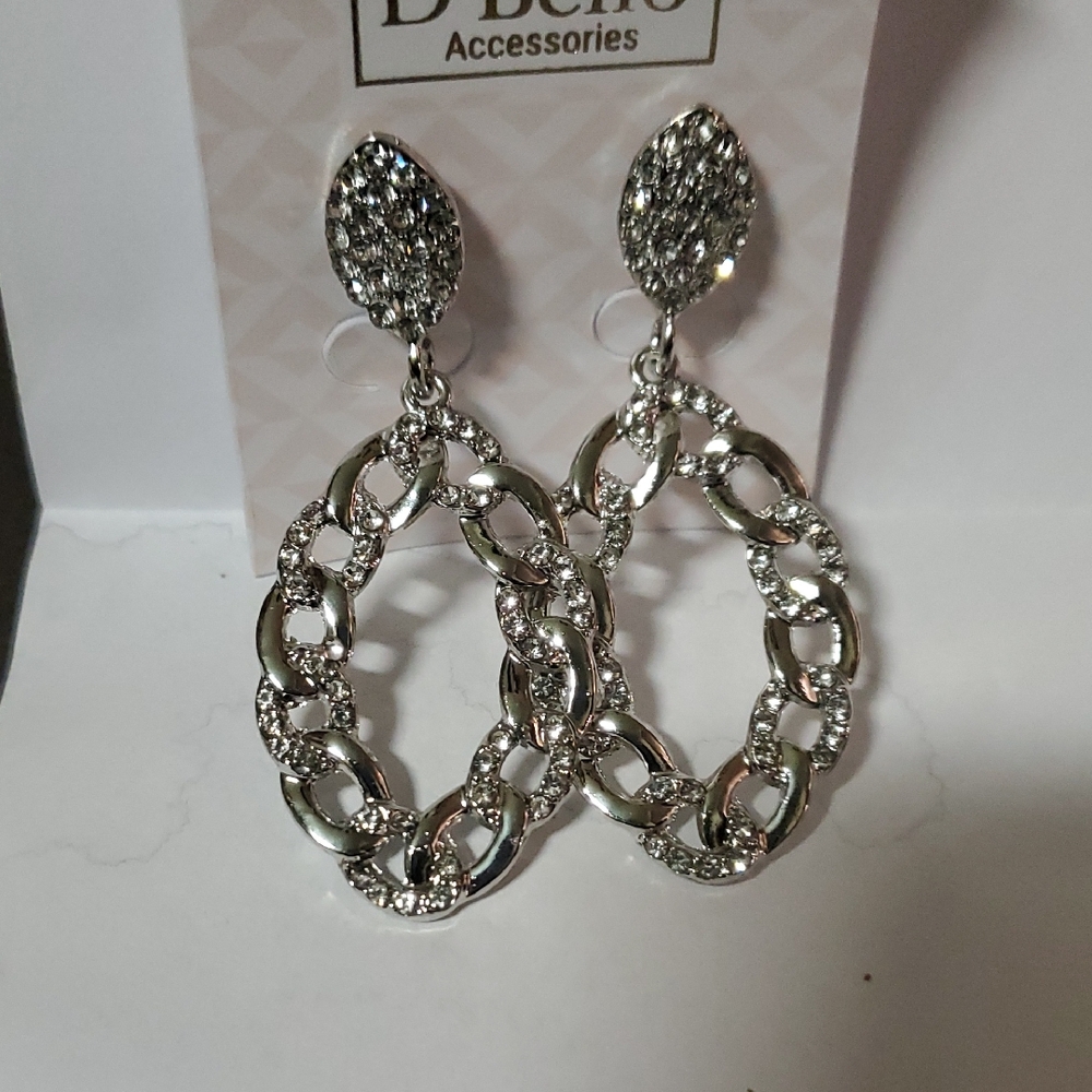Silver Chain Link Earrings